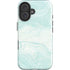 Marbleized Mint iPhone 16 Plus Impact Case